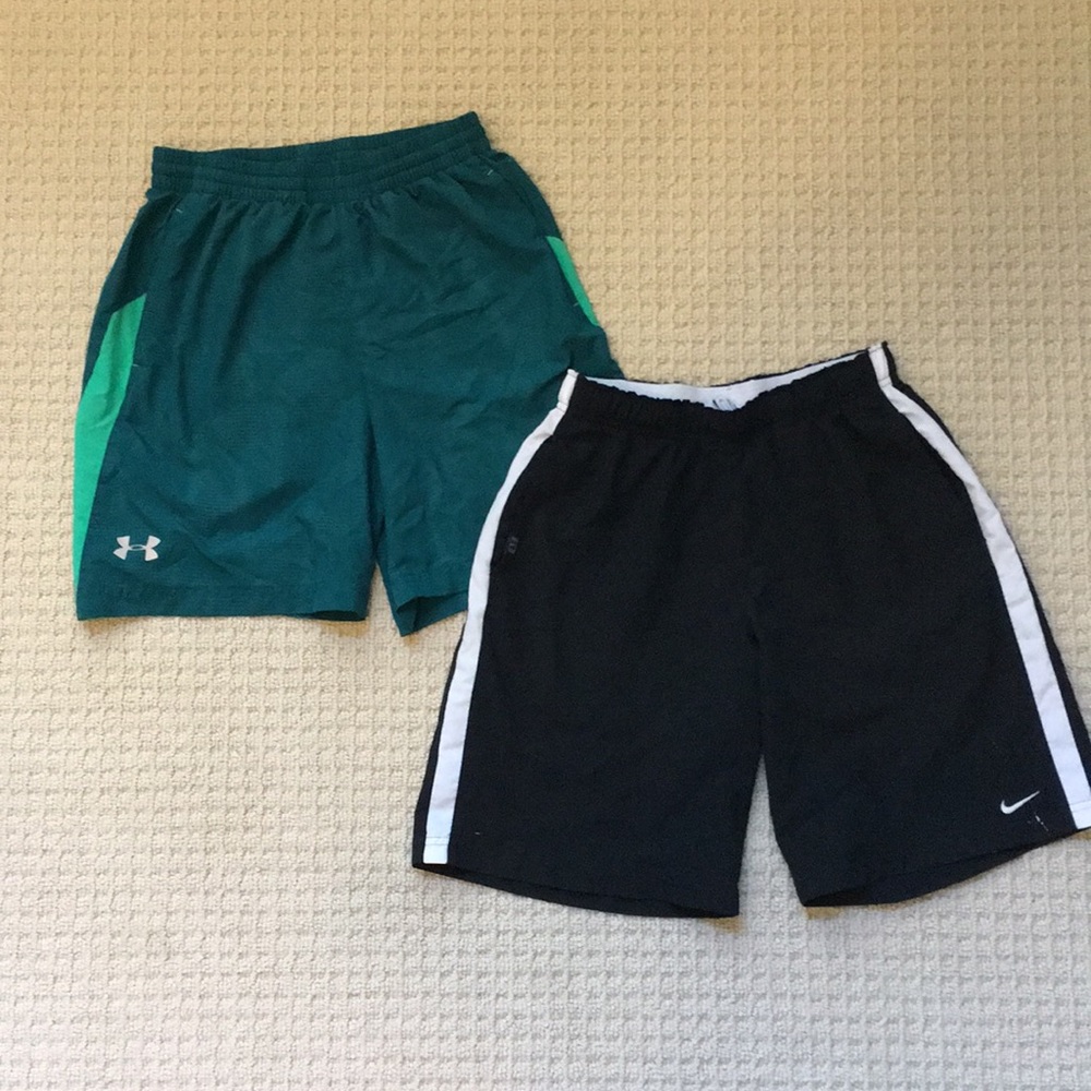 Nike and Under Armor shorts